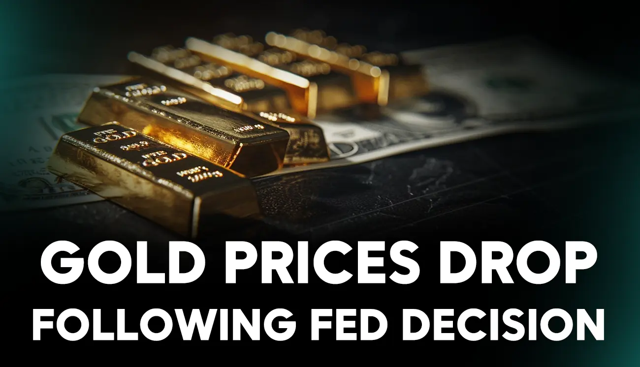 Gold prices drop following Fed decision