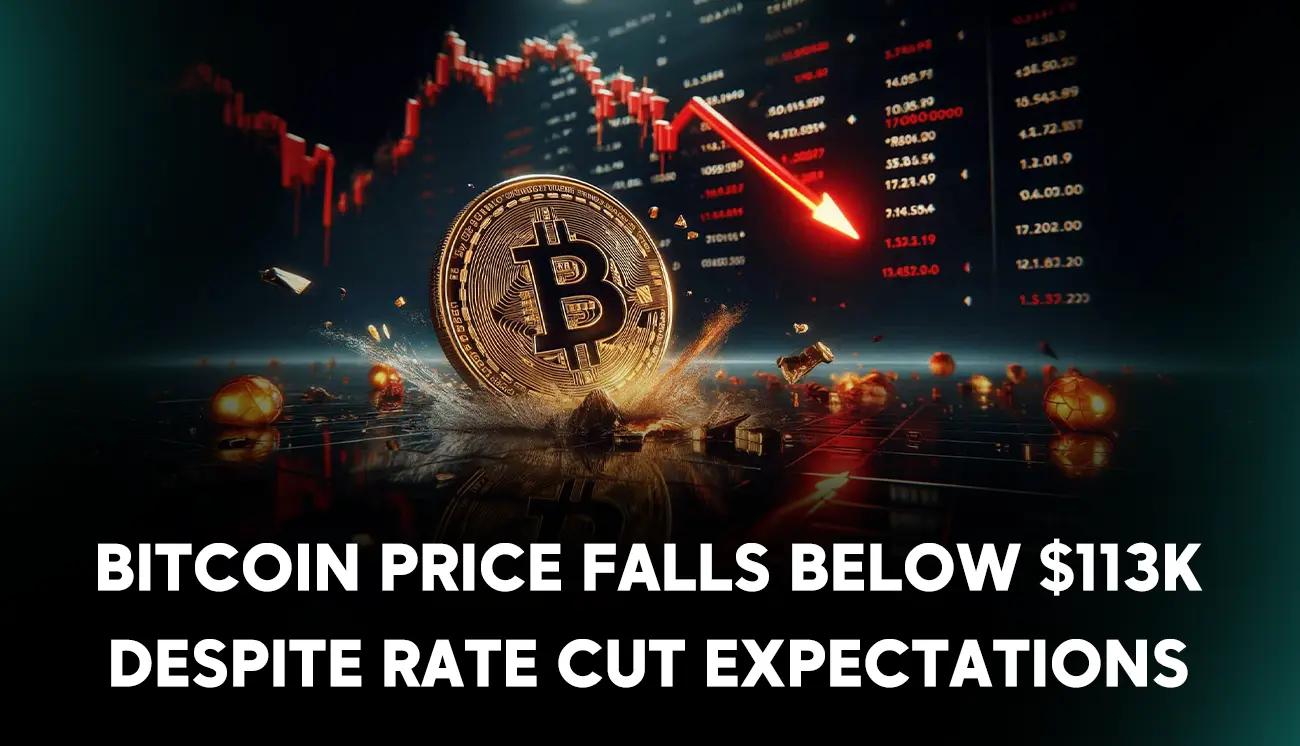 Bitcoin price falls below $113K despite rate cut expectations