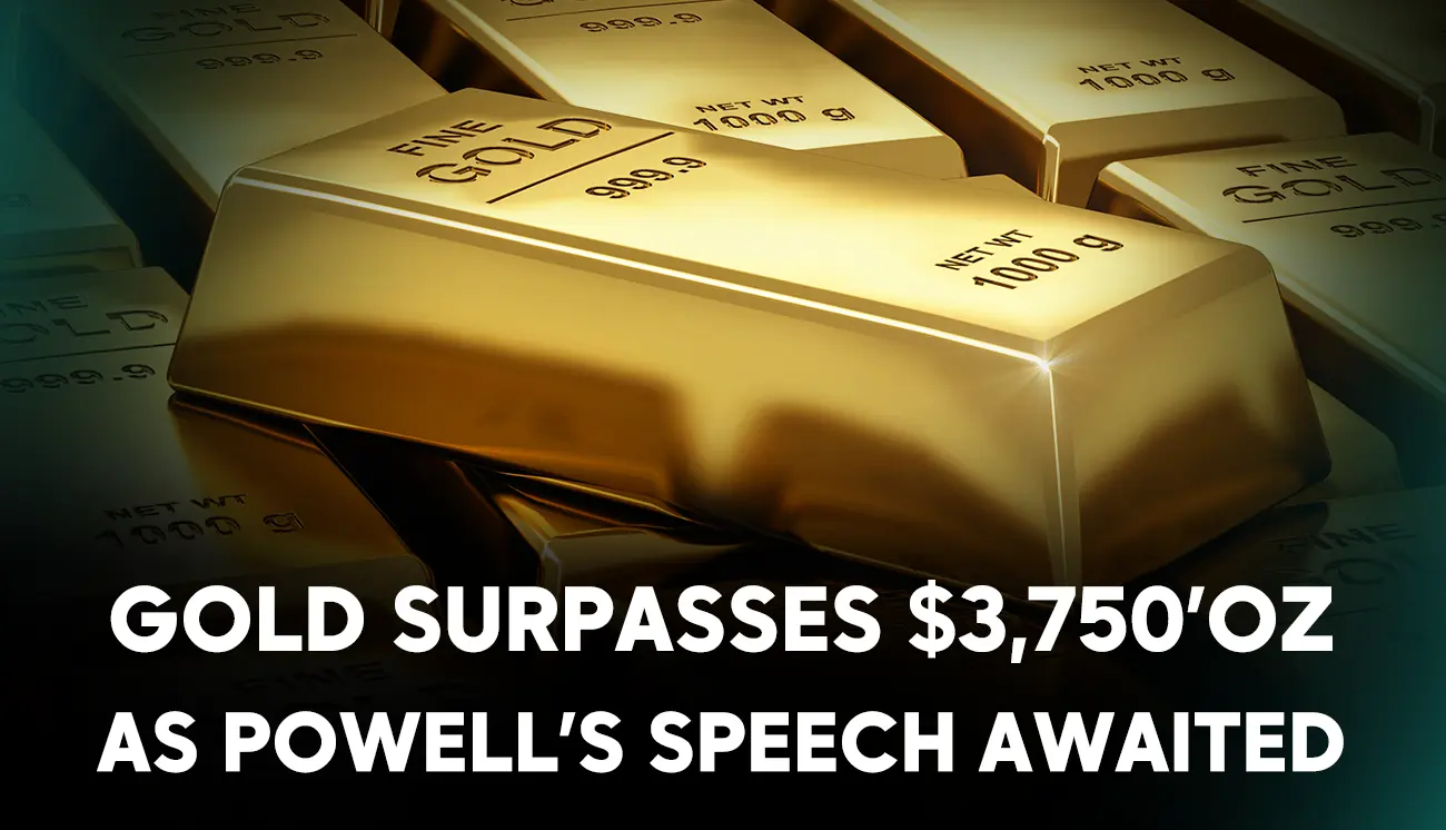 Gold surpasses $3,750oz as Powell’s speech awaited