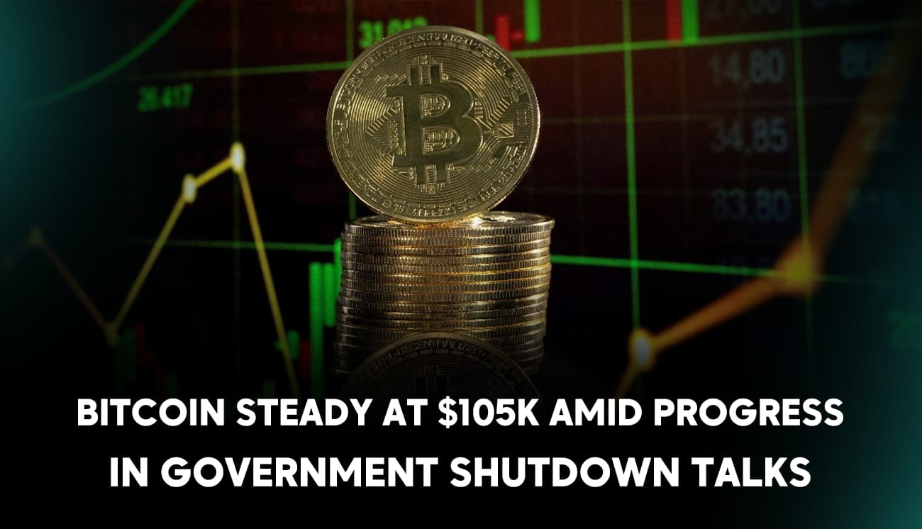 Bitcoin steady at $105K amid progress in government shutdown talks