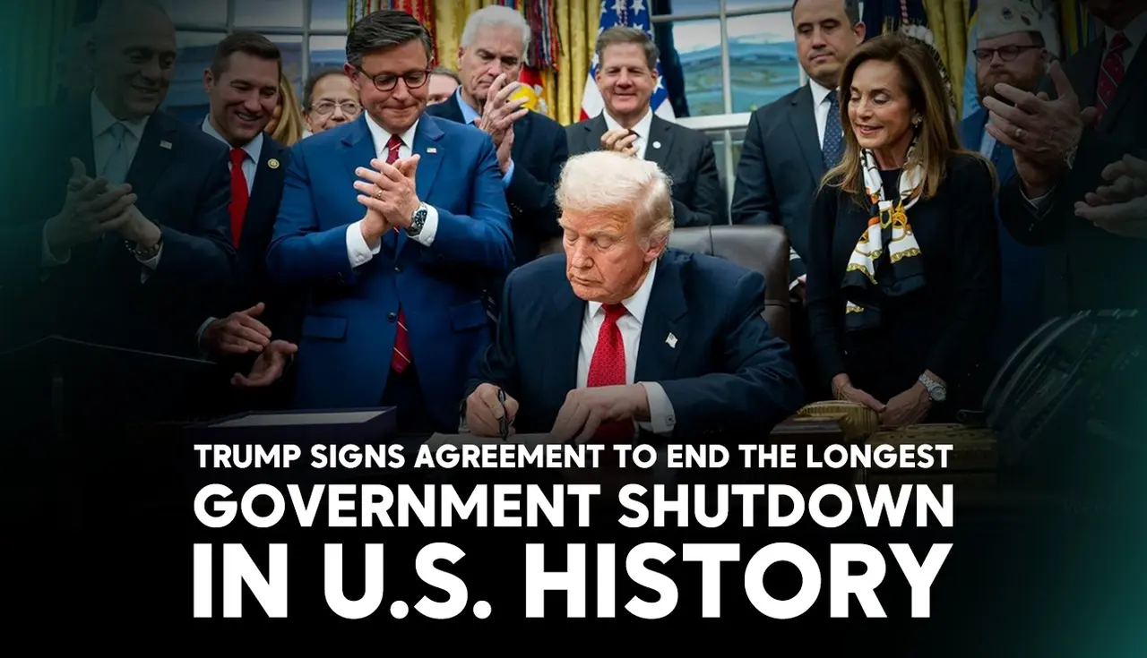 Trump signs agreement to end the longest government shutdown in U.S. history