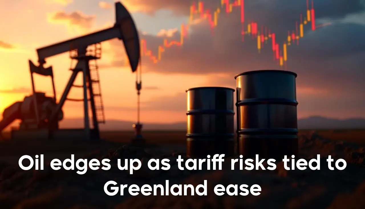 Oil edges up as tariff risks tied to Greenland ease